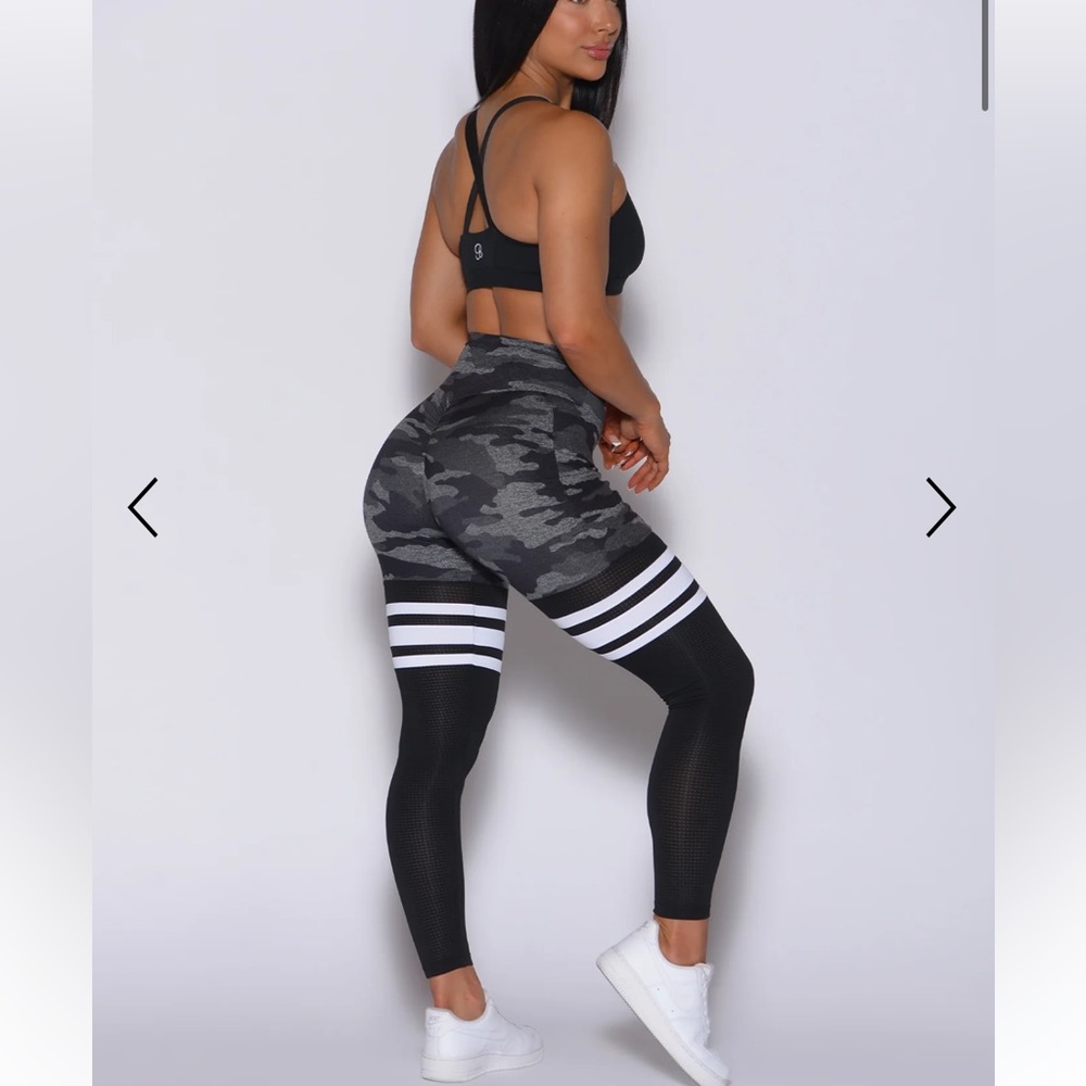 Bombshell Sportswear Camo Scrunch Thigh Highs